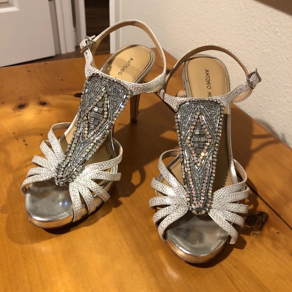 Antonio Melani silver heels